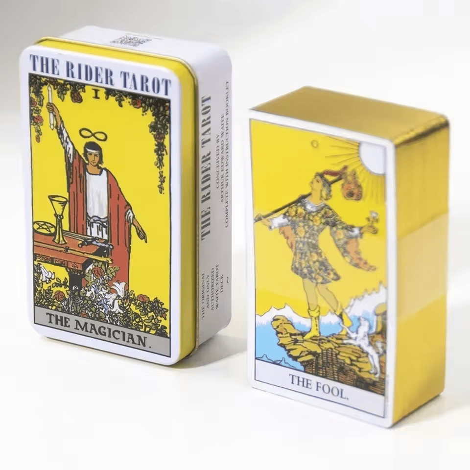 Mazo Rider Waite Dorado – Elegancia y Magia en una Baraja